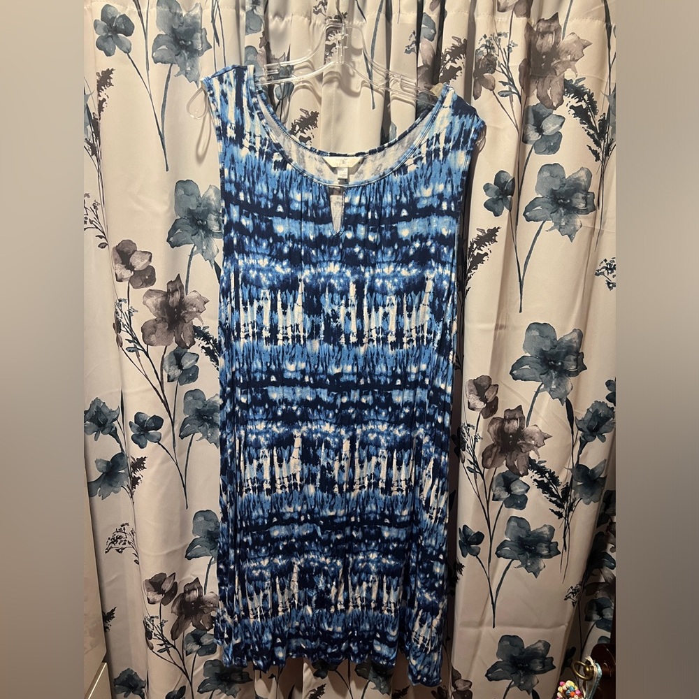 Tie dye cotton dress